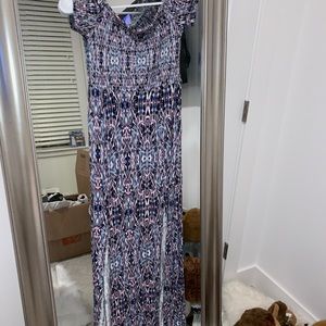 Express summer dress off the shoulder